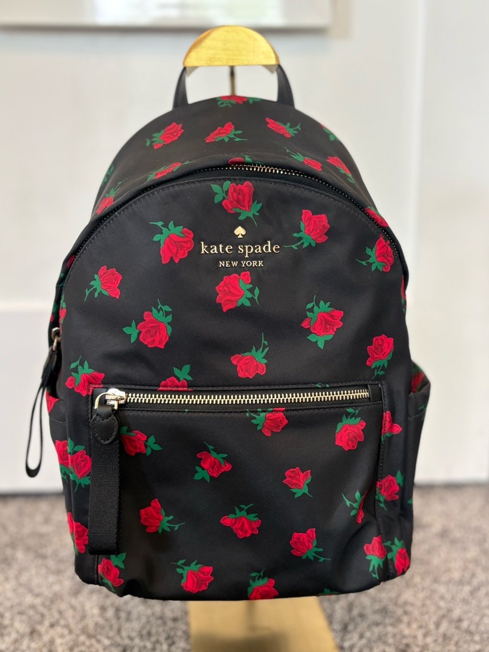 Kate Spade New York CHELSEA ROSE TOSS PRINTED MEDIUM BACKPACK - Picture 4 of 12